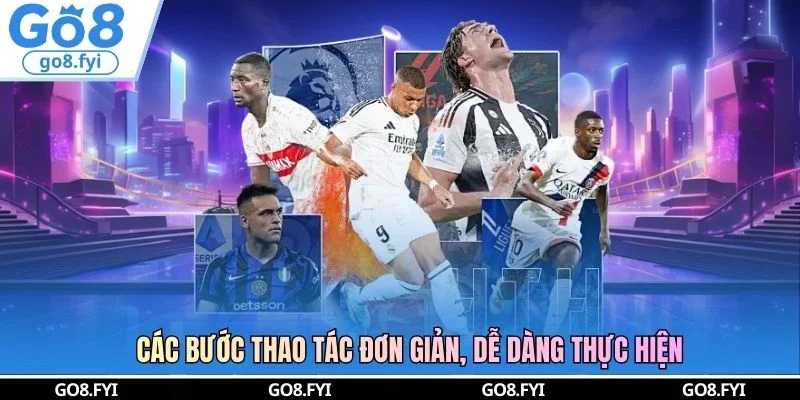 Các bước thao tác đơn giản, dễ dàng thực hiện